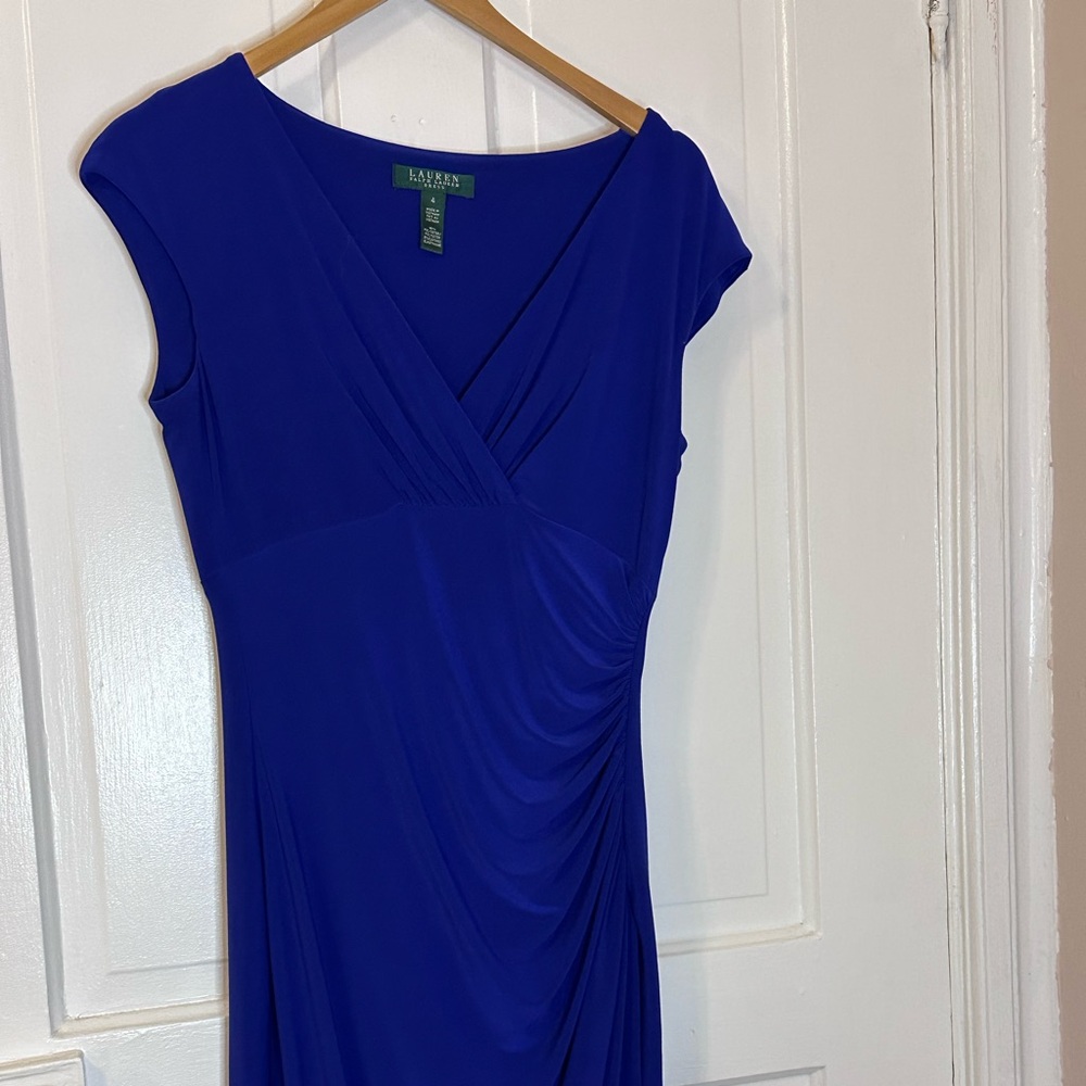 Lauren Ralph Lauren Royal Blue Midi Dresses